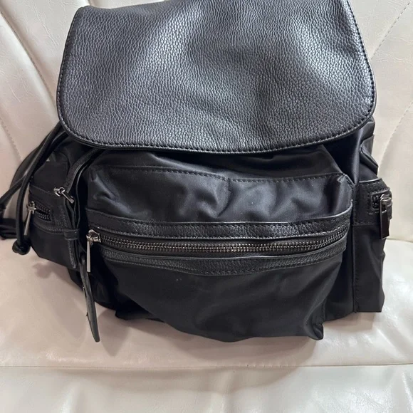 Neiman Marcus | Bags | Neiman Marcus Textured Black Backpack  display picture 1